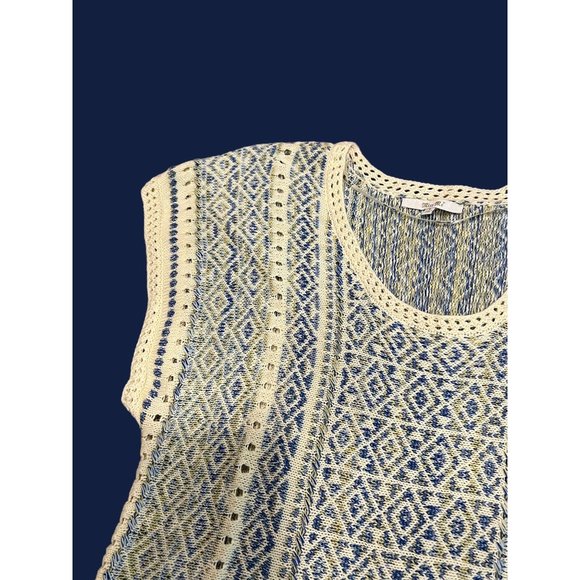 Miss Me Sleeveless Sweater Fringe Boho Hippie Size Large NWOT - Picture 3 of 4